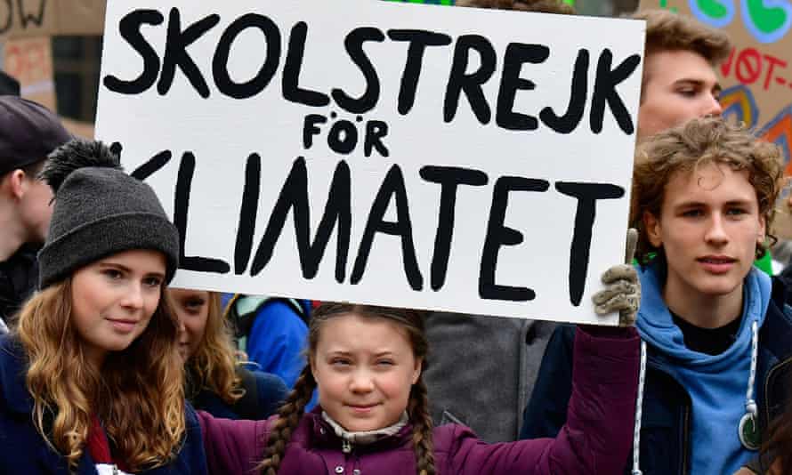Luisa Neubauer with Greta Thunberg during a Fridays for Future demonstration in 2019 before the pandemic and Russia’s invasion of Ukraine diverted attention from the climate crisis.