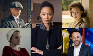 Composite image showing (from left) Cillian Murphy in Peaky Blinders, Thandie Newton in Line of Duty, Vanessa Kirby in The Crown, Ant McPartlin