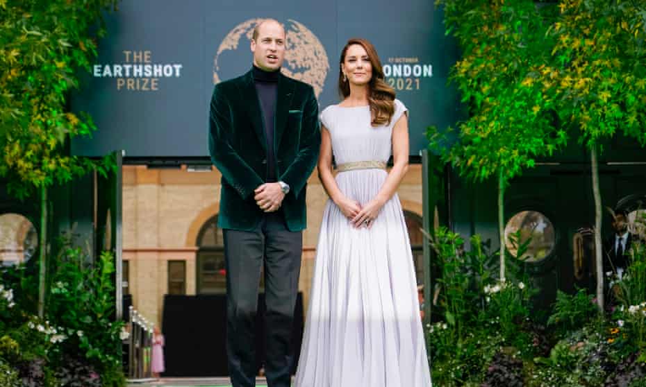Prince William, Duke of Cambridge and Catherine, Duchess of Cambridge attend the Earthshot Prize 2021 at Alexandra Palace on 17 October, 2021, in London, England.