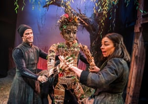 Yazdan Qafouri and Laura Johnson in The Wicker Husband at the Watermill. Its press night came on the same day as Boris Johnson’s announcement to avoid theatres.