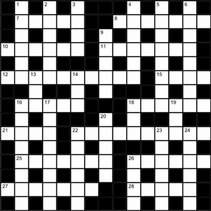 Genius crossword No 151 Crosswords The Guardian