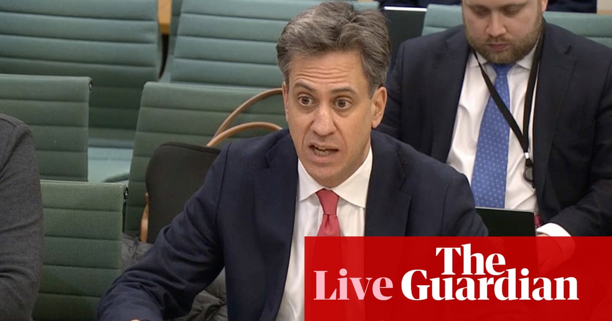 UK politics: Miliband tells MPs UK needs to ‘speed up, not slow down’ in net zero drive – as it happened | Politics UK politics: Miliband tells MPs UK needs to ‘speed up, not slow down’ in net zero drive – as it happened | Politics