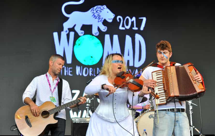 Eliza Carthy and the Wayward Band perform at the 2017 Womad festival.
