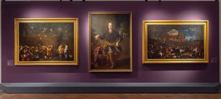 The portrait of Ferdinando de’ Medici (centre) was damaged by a visitor to the Uffizi Galleries.
