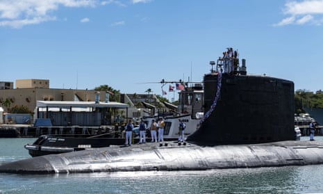 The Virginia-class fast-attack submarine, the USS Illinois