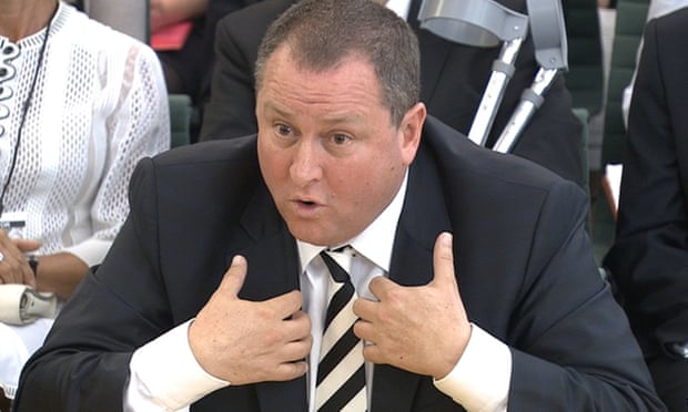 Mike Ashley appears before the business, innovation and skills select committee