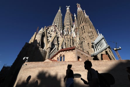 A view of the Sagrada Familia, Barcelona.