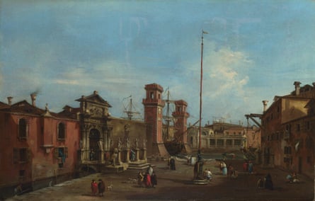 Venice. The Arsenal, 1755-1760. Artist: Guardi, Francesco (1712-1793) Venice. The Arsenal, 1755-1760. Found in the collection of the National Gallery, London. (Photo by Fine Art Images/Heritage Images/Getty Images)