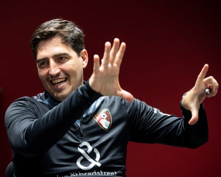 Andoni Iraola at Canford Performance Centre