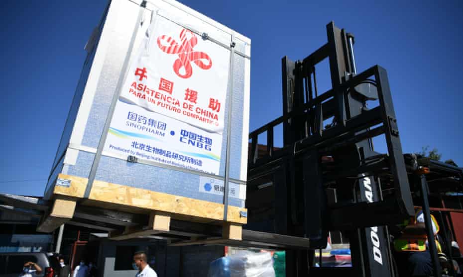 Chinese-donated Covid-19 vaccines arrive in Nicaragua in December. China has now opened an embassy in the central American country for the first time since 1990.