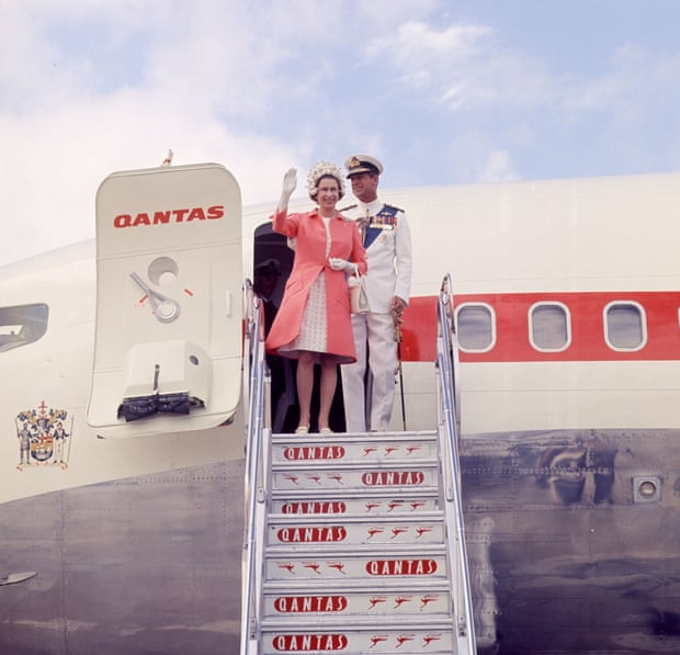 Queen Elizabeth II and Prince Philip arriving in Sydney, Australia, in June 1970 for the bicentenary celebrations of Captain Cook’s first landing in Australia.