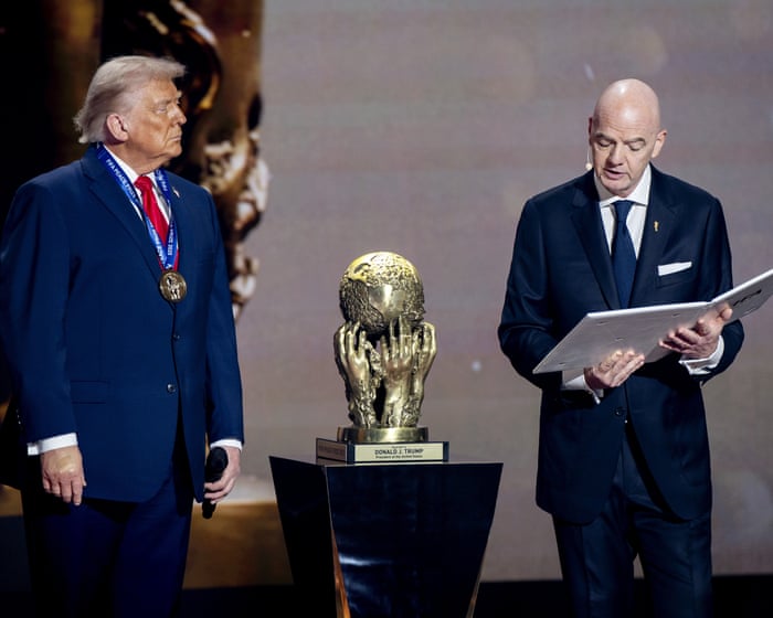 Trump continues to sow chaos and division after winning Fifa peace prize
