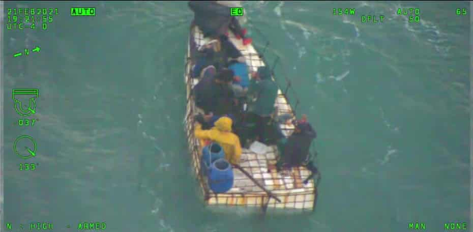 Eight Cuban migrants who were at sea for 16 days are recovering after their makeshift vessel capsized off Florida.