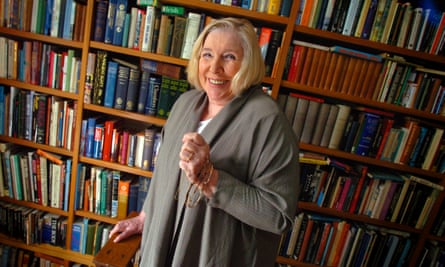 Fay Weldon in the library at her home in Dorset in 2015.