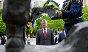 Hashim Thaçi, the Kosovan president, on Liberation Day