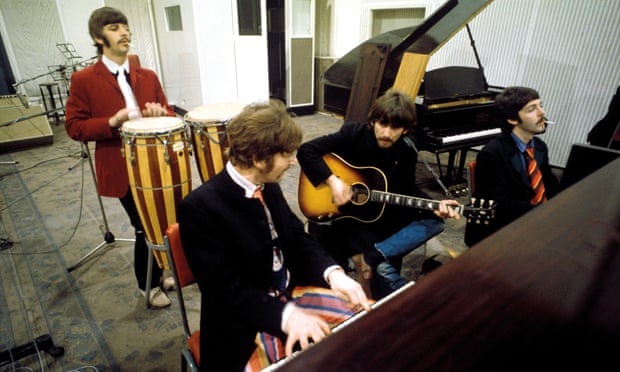 A day in the life … the Beatles recording Sgt Pepper in 1967.