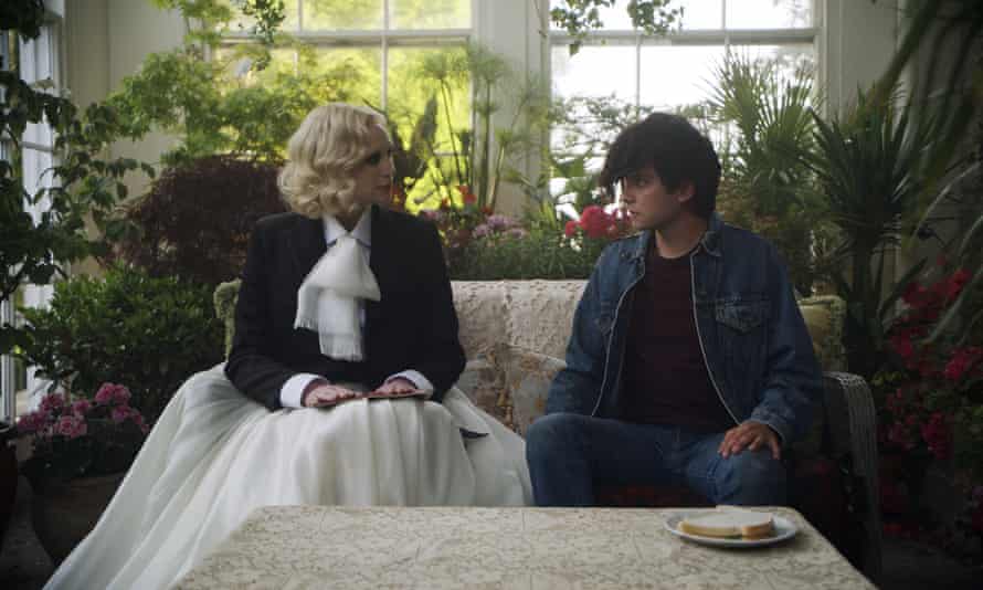 Gwendoline Christie and Asa Butterfield in Flux Gourmet by Peter Strickland.