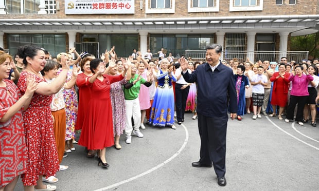 Xi Jinping in Urumqi, Xinjiang province