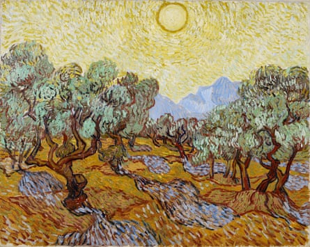 Olive Trees by Vincent van Gogh, 1889.
