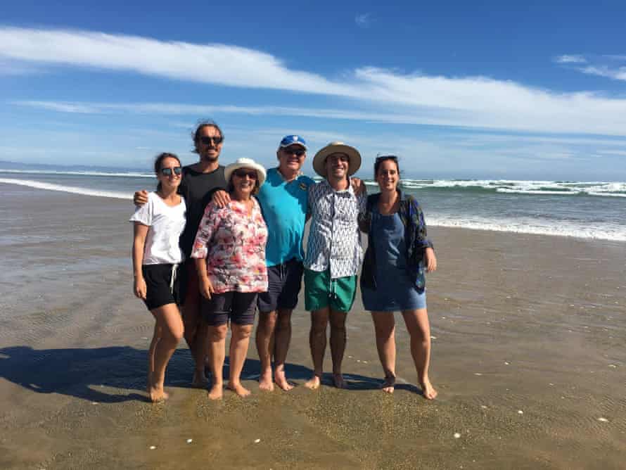 Katie Lees (far right) and her family