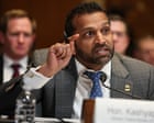 Kash Patel lobs false claims about top Democrat as they spar over allegations of FBI chief’s excessive drinking on the job – as it happened