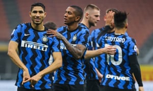 FC Internazionale v Spezia Calcio, Italian football Serie A match, San Siro Stadium, Milan, Italy - 20 Dec 2020<br>Mandatory Credit: Photo by LM/Fabrizio Carabelli/IPA/REX/Shutterstock (11651435o)
Achraf Hakimi of FC Internazionale celebrates the goal
FC Internazionale v Spezia Calcio, Italian football Serie A match, San Siro Stadium, Milan, Italy - 20 Dec 2020