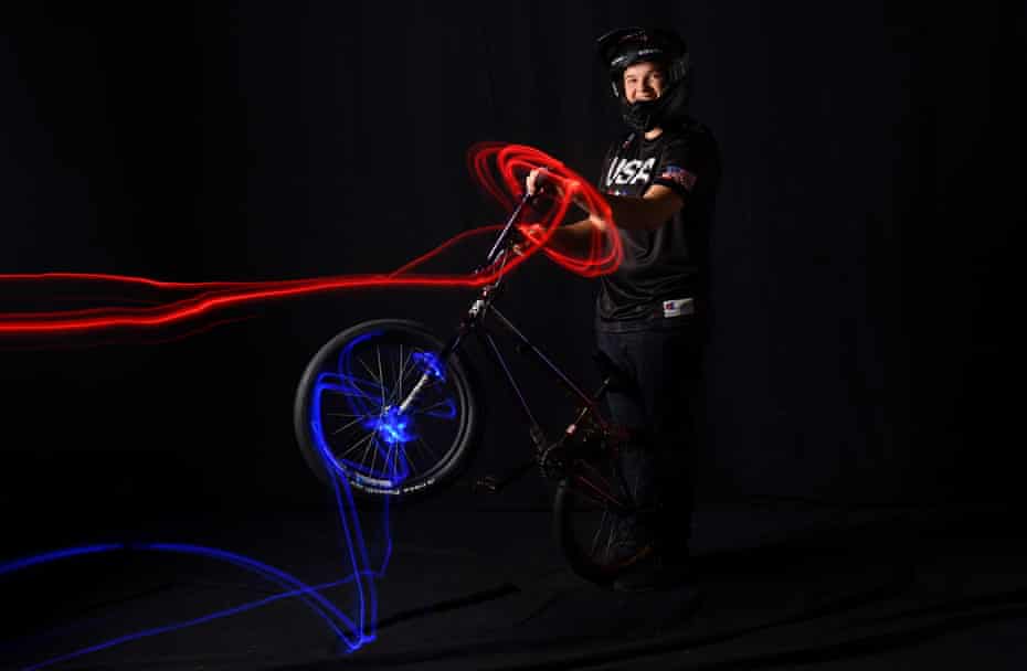 BMX freestyle rider Hannah Roberts.