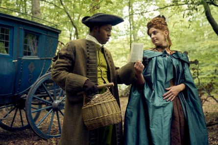 Enyi Okoronkwo as Rasselas with Harland as Nell in Renegade Nell.