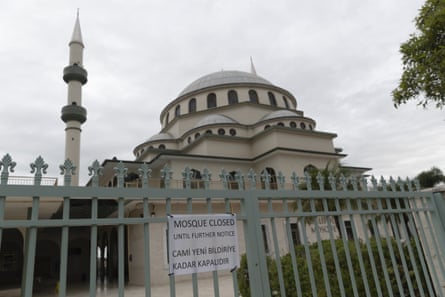 A general view of the now closed Gallipoli Mosque in Auburn on April 08, 2020 in Sydney, Australia.