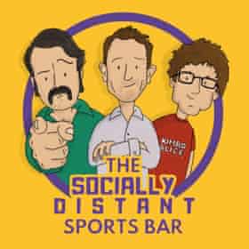 The Socially Distant Sports Bar Podcast Poster/logo