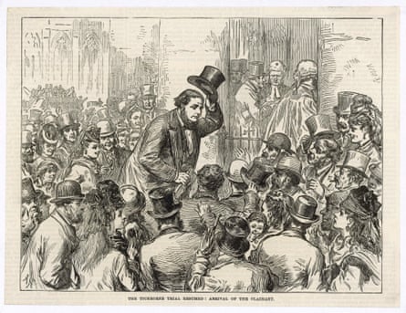 The Claimant in the Tichborne case arriving in court in 1871