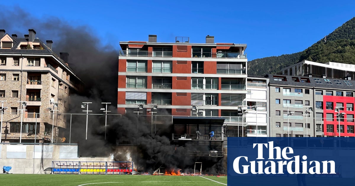 England game to go ahead after fire breaks out at Andorra stadium