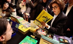 French culture minister Rachida Dati at the Angoulême International Comics festival in France on 27 January.