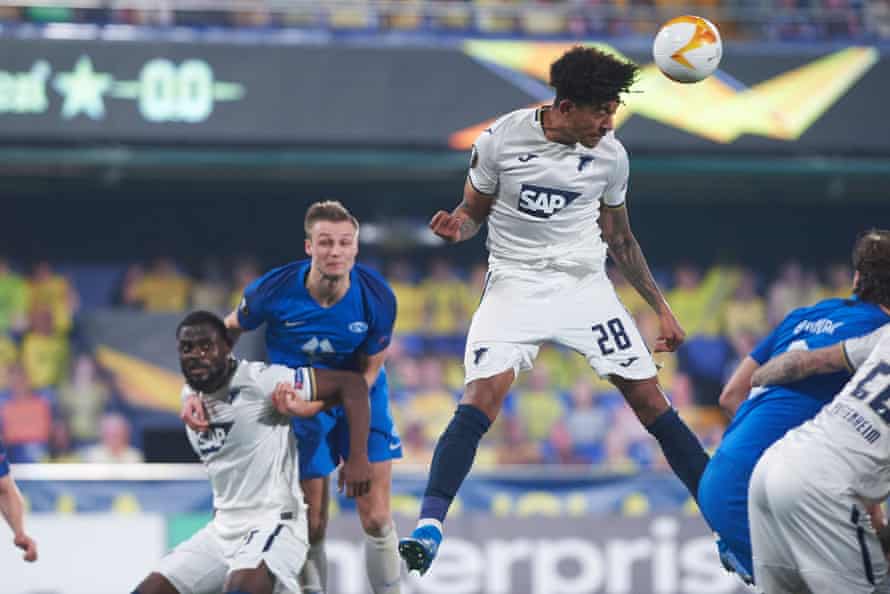 Richards in action for Hoffenheim against Molde in the Europa League last month.