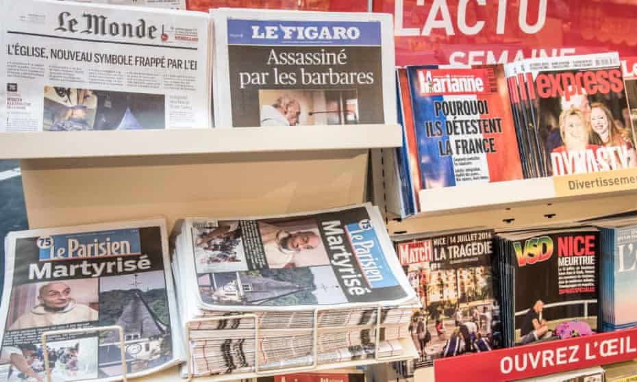 A news stand in France