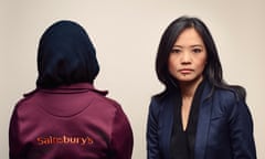 Linda Wong of Leigh Day solicitors with client Zahra Hussein. Photograph: Ben Quinton for the Guardian