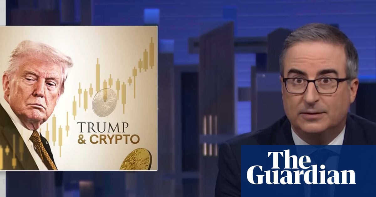 John Oliver on Trump’s crypto dealings: ‘Flagrantly corrupt and compromised’