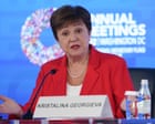 IMF chief warns energy shock, public debt and AI boom threaten global growth – business live