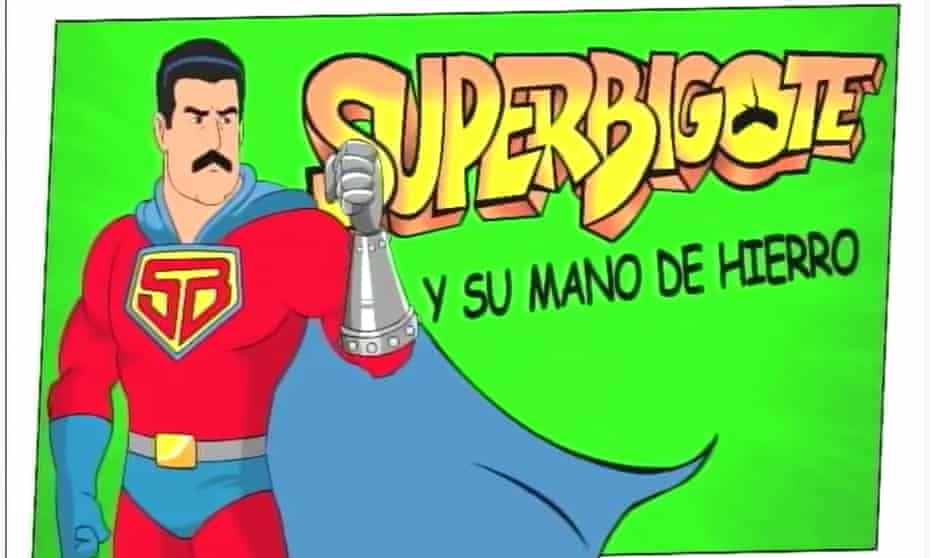 SuperBigote (SuperMoustache), the Venezuelan political superhero with more than a passing resemblance to President Nicolás Maduro.