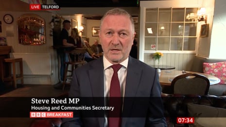 Steve Reed on BBC Breakfast this morning.