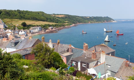 The coast by the Cornish villages of Cawsand and Kingsand