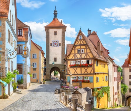 Medieval town Rothenburg ob der Tauber, Bavaria.