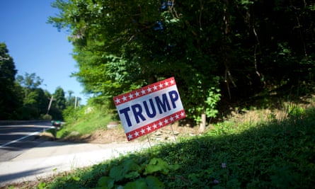 A Trump campaign sign in Pennsylvania’s Rust Belt region.