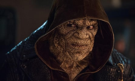 Adewale Akinnuoye-Agbaje as Killer Croc in the 2016 supervillain film Suicide Squad.