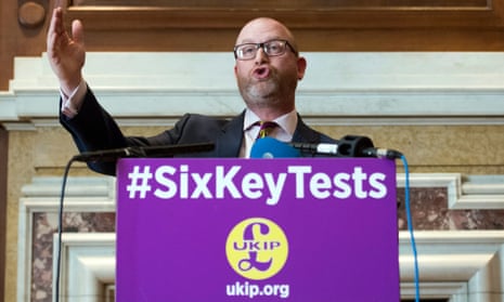 Paul Nuttall launches Ukip’s Brexit policy