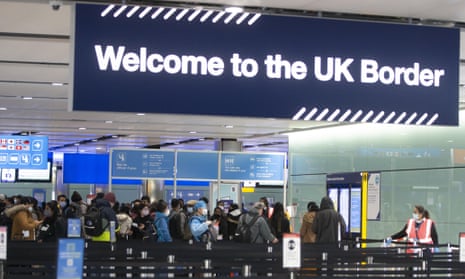 The UK border at Heathrow airport.