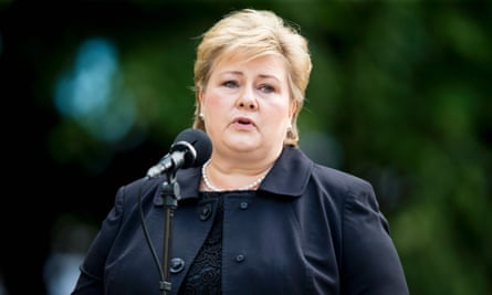 The Norwegian prime minister Erna Solberg
