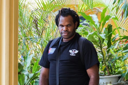 West Papuan activist Eneko Bahabol, in Port Vila, Vanuatu.
