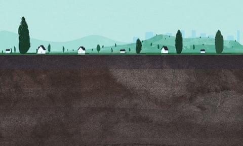 Review underland illustration of soil for Robert Macfarlane cover story