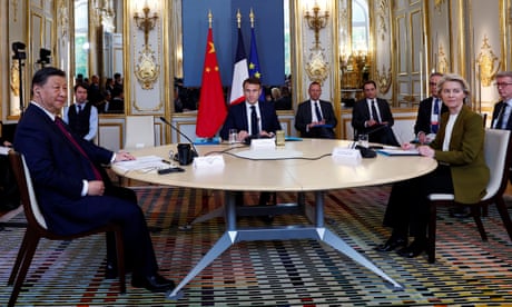 Europe live: China’s Xi Jinping calls for closer ties with the EU at opening of Paris talks